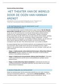 Samenvatting Gastcollege Christophe Busch &vert; Hannah Arendt & Democratie &vert; Arteveldehogeschool &vert; 2025&sol;26