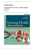 Test Bank &mdash; Nursing Health Assessment&colon; A Clinical Judgment Approach&comma; 4th Edition &lpar;Sharon Jensen&comma; 2022&rpar; &vert; All Chapters 1-30 Covered