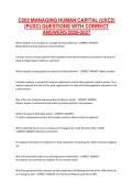C202 MANAGING HUMAN CAPITAL &lpar;UXC2&rpar; &lpar;PUXC&rpar; QUESTIONS WITH CORRECT ANSWERS 2026-2027&NewLine;