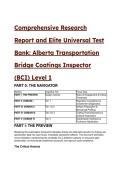 2026&sol;2027 Elite Alberta Bridge Coatings Inspector &lpar;BCI&rpar; Level 1 Test Bank & Study Guide &vert; S-Tier Prep