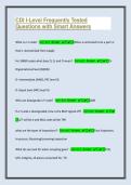 CDI I-Level Frequently Tested Questions with Smart Answers
