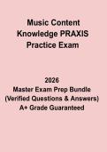 Music Content Knowledge PRAXIS Practice Exam &ndash; Complete Study Guide&comma; Practice Questions & Exam Review PDF