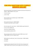 C268 WGU QUESTIONS WITH CORRECT ANSWERS 2026-2027