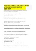 ENVSE 450 MIDTERM 3 QUESTIONS WITH VERIFIED ANSWERS 2026-2027&period;