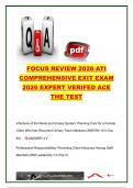 ATI COMPREHENSIVE EXIT EXAM COMPLETE PACKAGE DEAL