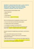 PROPHECY CORE MANDATORY PART 1&comma;2 AND 3 NURSING &NewLine;RELIAS LATEST 2026 ACTUAL EXAM COMPLETE &NewLine;QUESTIONS AND CORRECT DETAILED ANSWERS &NewLine;&lpar;VERIFIED ANSWERS&rpar; &vert;ALREADY GRADED A&plus; 