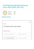 NUR 635 Final Exam Study Guide &vert; Questions and Answers &vert; 2026&sol;27 Updates &vert; 100&percnt; correct