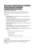 WGU D439 FOUNDATIONS OF NURSING QUESTIONS AND ANSWERS GUARANTEED SUCCESS&excl;&excl;&excl;