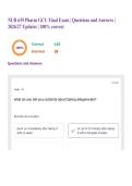 NUR 635 Pharm GCU Final Exam &vert; Questions and Answers &vert; 2026&sol;27 Updates &vert; 100&percnt; correct