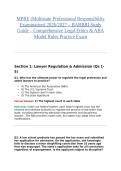 MPRE &lpar;Multistate Professional Responsibility Examination&rpar; 2026&sol;2027 &ndash; BARBRI Study Guide &ndash; Comprehensive Legal Ethics & ABA Model Rules Practice Exam