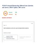 NUR 635 Advanced Pharmacology Midterm Exam &vert; Questions and Answers &vert; 2026&sol;27 Updates &vert; 100&percnt; correct