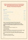ATI RN Concept-Based Assessment Level 2 Proctored Exam &NewLine;2026 &ndash; 200 Verified Questions & Answers with Detailed &NewLine;Rationales &vert; Proctored Exam Preparation 