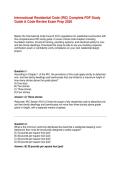International Residential Code &lpar;IRC&rpar; Complete PDF Study Guide & Code Review Exam Prep