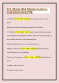 CDI Ultimate Q&A Revision Guide for Last-Minute Exam Prep