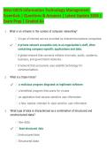 WGU D075 Information Technology Management Essentials Exam Prep 2026 &vert; Practice Questions&comma; Explanations & Study Guide
