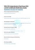 NUR 150 Comprehensive Final Exam 2026 &NewLine;LATEST &vert;COMPLIED FROM REAL EXAM&vert; &NewLine;HONDROS COLLEGE OF NURSING 