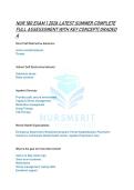 NUR 180 EXAM 1 2026 LATEST SUMMER COMPLETE &NewLine;FULL ASSESSSMENT WITH KEY CONCEPT&vert; GRADED &NewLine;A