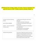CFP Board Code of Ethics&comma; Rules of Conduct&comma; Practice Standards Test with all Correct & 100&percnt; Verified Answers &vert;Already Graded A&plus;