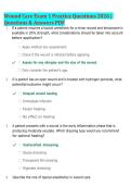 Wound Care Exam 1 Practice Questions 2026 &vert; Practice Exercises&comma; Rationales & Study Guide PDF