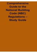 Comprehensive Guide to the National Building Code NBC Regulations Study Guide 2025&sol; 2026 Building Code Compliance Exam Preparation and Regulatory Standards Review Resource