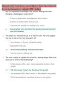 Wound Care Final Assessment Review 2026 &vert; Practice Questions&comma; Rationales & Comprehensive Study Guide