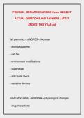 PRN1600 &ndash; GERIATRIC NURSING Exam 2026&sol;2027 &NewLine;ACTUAL QUESTIONS AND ANSWERS LATEST &NewLine;UPDATE THIS YEAR&period;pdf 
