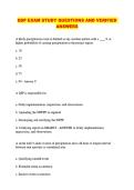 QSP EXAM STUDY QUESTIONS AND VERIFIED &NewLine;ANSWERS 