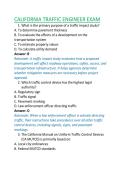 CALIFORNIA TRAFFIC ENGINEER EXAM