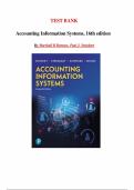 Accounting Information Systems&comma; 16th edition by Marshall Romney & Paul Steinbart  &mdash; Complete Test Bank &vert; All Chapters
