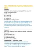 NEW YORK PRIVATE INVESTIGATOR LICENSING&NewLine;EXAM