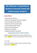 NSG 3100 Exam 3 Comprehensive Questions &lpar;Frequently Tested&rpar; with Verified Answers Graded A&plus;
