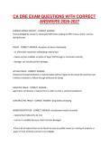 CA DRE EXAM QUESTIONS WITH CORRECT ANSWERS 2026-2027