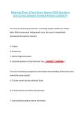 Maternity Exam 2 Hesi Exam Newest 2026 Questions &NewLine;and Correct Detailed Answers Already Graded A&plus; 