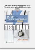 Bates&rsquo; Guide To Physical Examination and History Taking&comma; 12th Edition Updated 2026 Complete Guide-Graded A&plus;