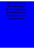 Introduction to Microbiology 2026 Updated Study Guide&colon; Microorganisms&comma; Classification and Key Organisms in Microbiology