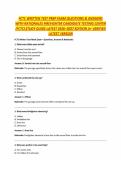 FCTC WRITTEN TEST PREP EXAM QUESTIONS & ANSWERS WITH RATIONALES FIREFIGHTER CANDIDATE TESTING CENTER &lpar;FCTC&rpar; STUDY GUIDE LATEST 2026&ndash;2027 EDITION A&plus; VERIFIED LATEST VERSION