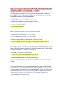 NUR 254 Emergency Nursing EXAM 2026-2027 QUESTIONS AND &NewLine;ANSWERS 100 &percnt; PASS SOLUTION A&plus; GRADE 