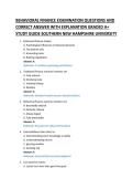 BEHAVIORAL FINANCE EXAMINATION QUESTIONS AND &NewLine;CORRECT ANSWER WITH EXPLANATION GRADED A&plus; &NewLine;STUDY GUIDE