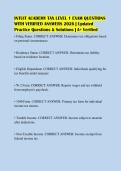 INTUIT ACADEMY TAX LEVEL 1 EXAM QUESTIONS&NewLine;WITH VERIFIED ANSWERS 2026 &vert; Updated&NewLine;Practice Questions & Solutions &vert; A&plus; Verified