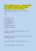 INTUIT ACADEMY TAX LEVEL 1 EXAM QUESTIONS&NewLine;WITH VERIFIED ANSWERS 2026 &vert; Complete&NewLine;Study Guide & Review Pack &vert; Grade A&plus;