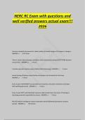 NERC RC Exam with questions and&NewLine;well verified answers actual exam&excl;&excl;&excl;&NewLine;2026
