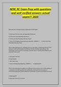 NERC RC Exam Prep with questions&NewLine;and well verified answers actual&NewLine;exam&excl;&excl;&excl; 2026