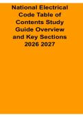 National Electrical Code &lpar;NEC&rpar; Table of Contents Study Guide Overview and Key Sections 2026&ndash;2027 Updated&colon; Electrical Standards&comma; Safety Requirements and Code Structure