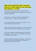 SMOG CHECK INSPECTOR EXAM CA Question&NewLine;and Answer 2026 &vert; Updated Practice Questions&NewLine;with Solutions &vert; A&plus; Verified&NewLine;