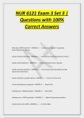 NUR 6121 Exam 3 Set 3 &vert;&NewLine;Questions with 100&percnt;&NewLine;Correct Answers