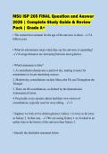 MSU ISP 205 FINAL Question and Answer&NewLine;2026 &vert; Complete Study Guide & Review&NewLine;Pack &vert; Grade A&plus;