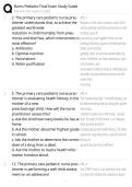 Burns Pediatric Final Exam Study Guide 2026 &vert; Pediatric Primary Care Comprehensive Review