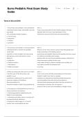 Burns Pediatric Final Exam Study Guide 2026 &vert; Comprehensive Pediatric Primary Care Review