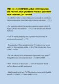 PMK-EE E-6 COMPREHENSIVE EXAM Question&NewLine;and Answer 2026 &vert; Updated Practice Questions&NewLine;with Solutions &vert; A&plus; Verified