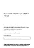 Nsg 5442 Final Exam  ALL ACTUAL QUESTIONS AND CORRECT ANSWERS WITH RATIONALE &vert; NEW UPDATE